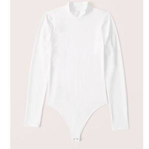 Long-Sleeve Seamless Mockneck Bodysuit